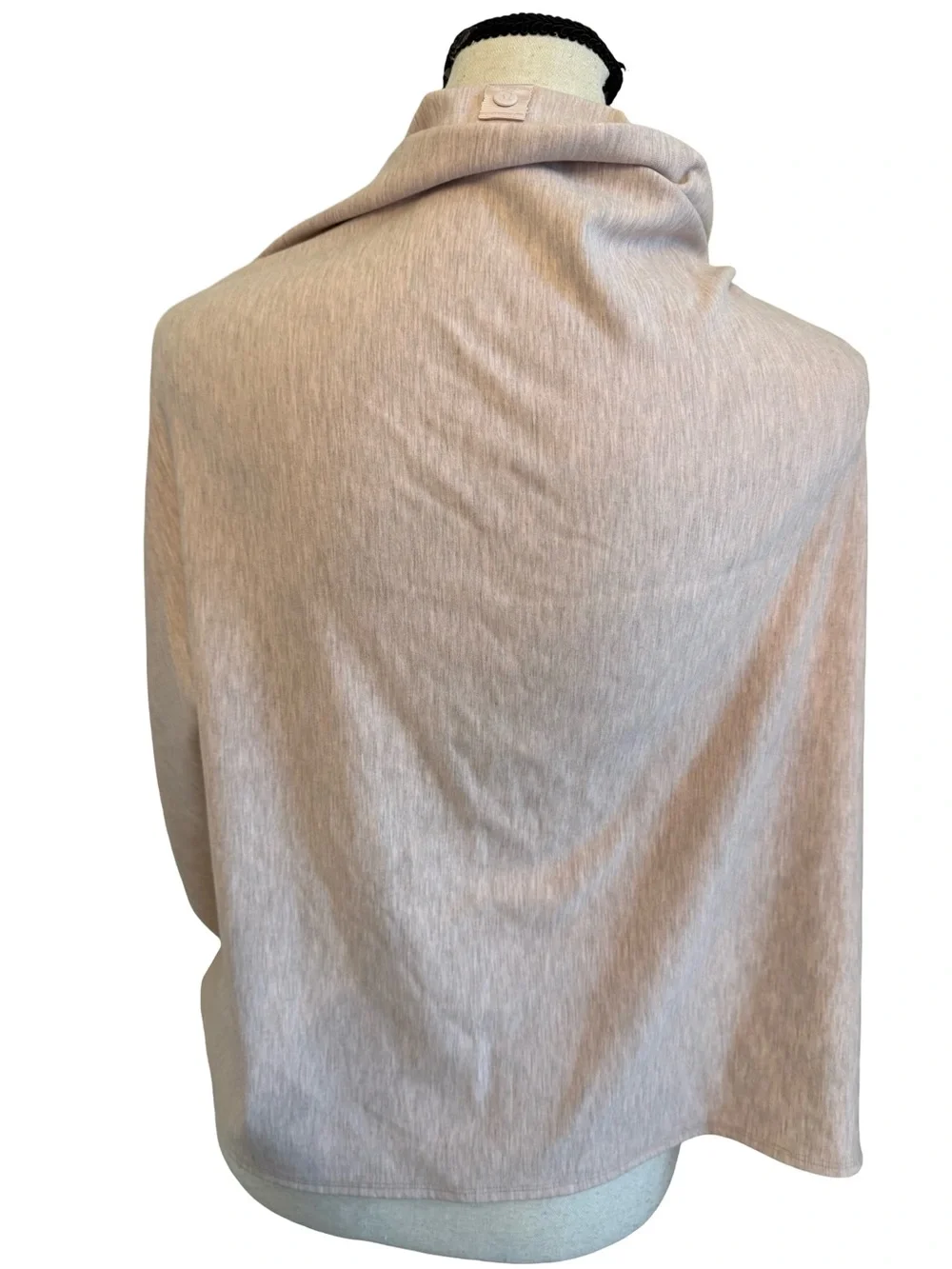 Lululemon Vinyasa Scarf Rulu Heathered Pink Gray Wrap Shawl Yoga Running